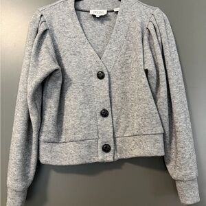 Fifteen Twenty Heather Gray Button-Up Cardigan